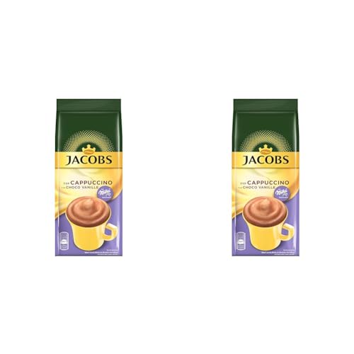Jacobs Cappuccino Choco Vanille, 500 g Kaffeespezialität Nachfüllbeutel, Pulver (Packung mit 2) von Jacobs
