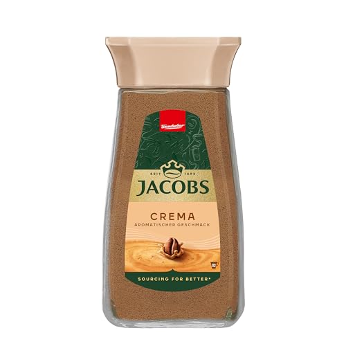 Jacobs Crema löslicher Bohnenkaffee, Instant Kaffee, 200 g im Glas, für 112 Getränke Jacobs Crema löslicher Bohnenkaffee, Instant Kaffee, 200 g im Glas, für 112 Getränke von Jacobs