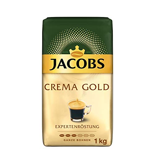Jacobs Kaffeebohnen 1000 g, Expertenröstung Crema Gold von Jacobs