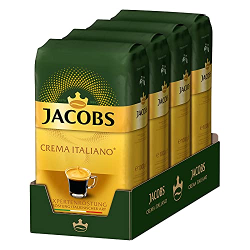Jacobs Expertenröstung Crema Italiano (Intenso) ganze Bohne, 4 x 1 kg von Jacobs