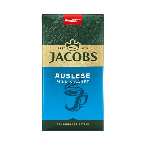 Jacobs Filterkaffee Auslese: Mild und Sanft, 500 g gemahlener Kaffee von Jacobs
