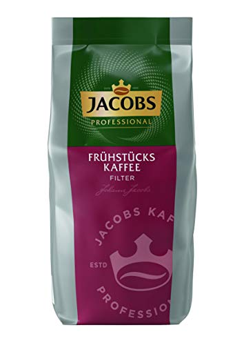 Jacobs Professional Frühstückskaffee Filterkaffee, 1kg gemahlener Kaffee aus Arabica & Robusta-Bohnen, Intensität 4/5 von Jacobs