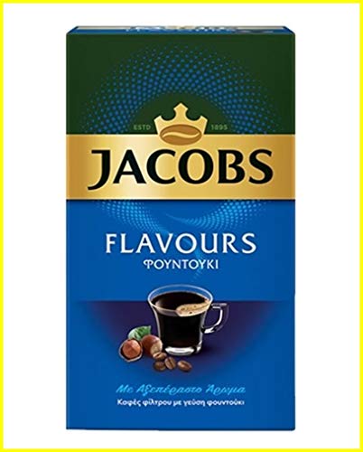 Jacobs Gemahlener Filterkaffee Haselnuss-Geschmack für Heiß/Kalt Freddo, 1er Pack (1 x 250 g) von Jacobs