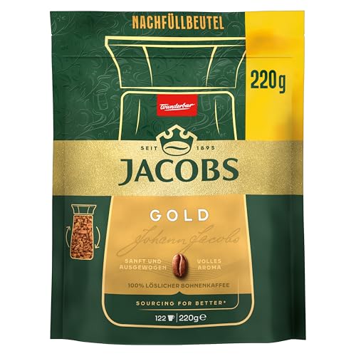 Jacobs Kaffee Instant Gold Nachfüllbeutel 220g von Jacobs