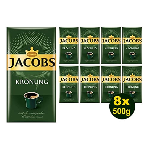 JACOBS Filterkaffee Krönung 8 x 500g Pulver-Kaffee gemahlen Röstkaffee von Jacobs