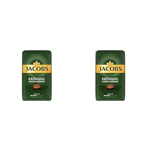 Jacobs Kaffeebohnen Klassisch Krönung Aroma-Bohnen, 500 g Bohnenkaffee (Packung mit 2) von Jacobs
