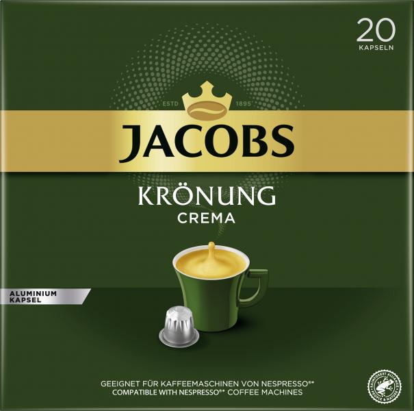 Jacobs Kaffeekapseln Krönung Crema 20 Kapseln von Jacobs