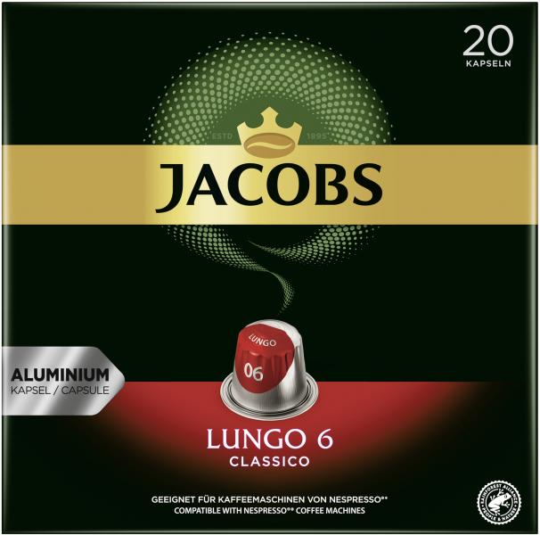 Jacobs Kaffeekapseln Lungo 6 Classico, 20 Kapseln von Jacobs