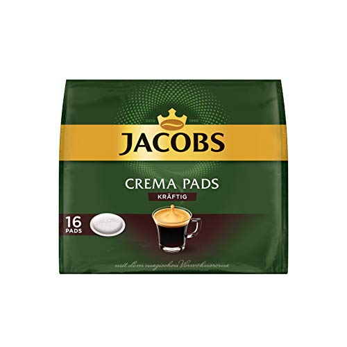 Jacobs Kaffeepads Crema Kräftig, 80 Senseo kompatible Pads, 5er Pack, 5 x 16 Getränke Jacobs Kaffeepads Crema Kräftig, 80 Senseo kompatible Pads, 5er Pack, 5 x 16 Getränke von Jacobs