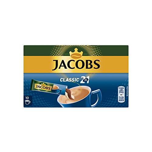 Jacobs Kaffeespezialitäten 2 in 1, 10 Sticks mit Instant Kaffee, 10 Getränke von Jacobs