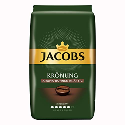 Jacobs Krönung Aroma Bohnen Kräftig, ganze Bohnen, Kaffeebohnen, Kaffee, 500g von Jacobs