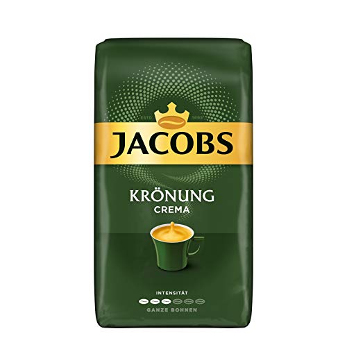 Jacobs Kaffeebohnen Krönung Crema, 4er Pack, 4 x 1 kg Bohnenkaffee von Jacobs
