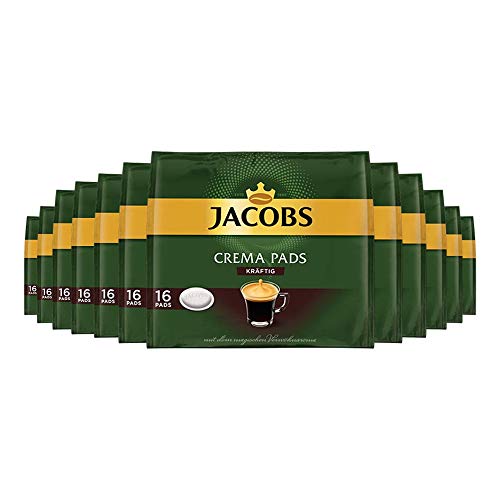 Jacobs Krönung Crema Kaffeepads "kräftig", (12x 105 g, 192 Portionen) von Jacobs
