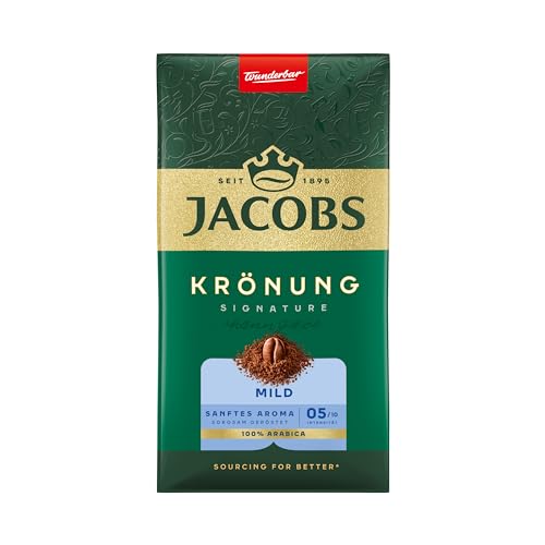 Jacobs Filterkaffee Krönung Mild, 100 Prozent Arabica, Milder Geschmack, Intensität 5/10, 500g von Jacobs