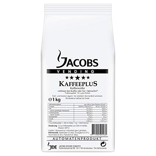 Jacobs Professional Kaffeeplus, Kaffeeweißer Pulver 1kg, laktosefrei von Jacobs