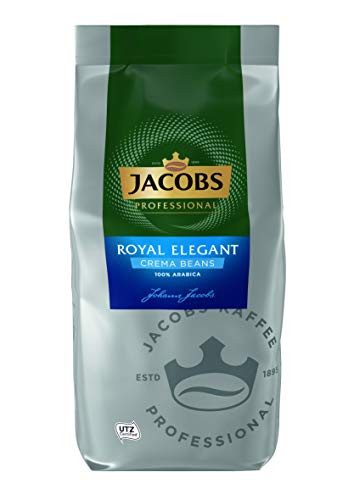 Jacobs Professional Royal Elegant Café Crema, 1kg Bohnenkaffee, ganze Bohne, 100% Arabica, Intensität 3/5, ideal für Kaffee-Vollautomaten Jacobs Professional Royal Elegant Café Crema, 1kg Bohnenkaffee, ganze Bohne, 100% Arabica, Intensität 3/5, ideal für Kaffee-Vollautomaten von Jacobs