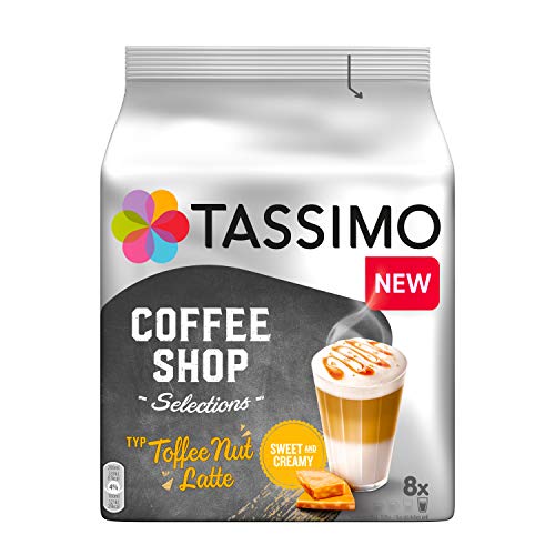 Jacobs Tassimo Kapseln Coffee Shop Selections Toffee Nut Latte, 8 Kaffeekapseln, 268 g von Jacobs