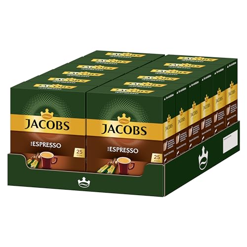 Jacobs Typ Espresso, 12er Pack löslicher Kaffee, Instantkaffee, Instant Kaffee, je 25 Einzelportionen von OITTIRA