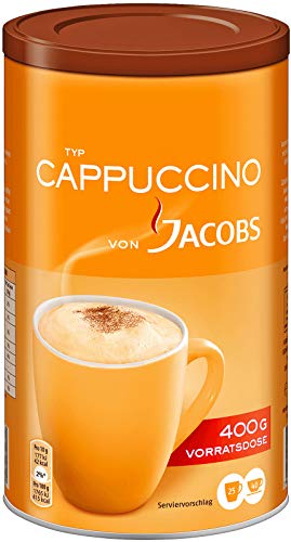 Jacobs VON JACOBS Cappuccino, 400g Kaffeespezialitäten Dose von Jacobs