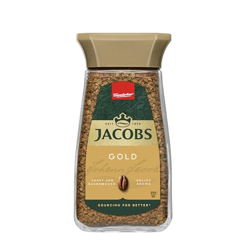 Jacobs löslicher Kaffee, Instant Kaffee, Gold, 100g von Jacobs