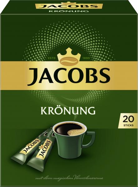 Jacobs löslicher Kaffee Krönung, 20 Instant Kaffee Sticks Jacobs löslicher Kaffee Krönung, 20 Instant Kaffee Sticks von Jacobs