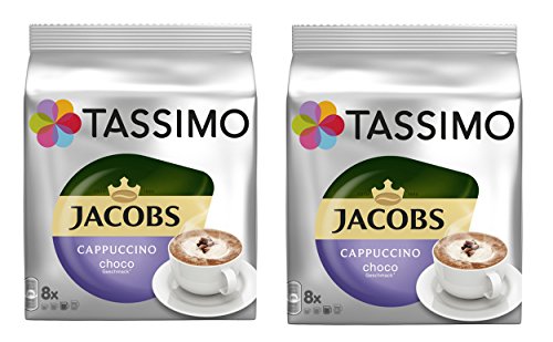 Tassimo Jacobs Cappuccino Choco (8 Portionen) (Packung mit 2) von Jacobs