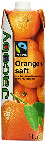 Jacoby Orangensaft aus Orangensaftkonzentrat Fairtrade, 6er Pack (6 x 1 l) von Jlwiy