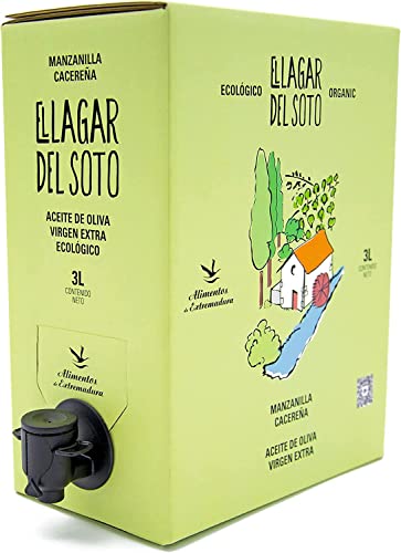 Natives Olivenöl Extra Natürlich - Bag in Box 3L Fassungsvermögen - Erste Kaltextraktion - Bestes Bio-Öl aus Extremadura 2022. Goldmedaille Ecotrama 2022 - EVOO 3 von Jacoliva