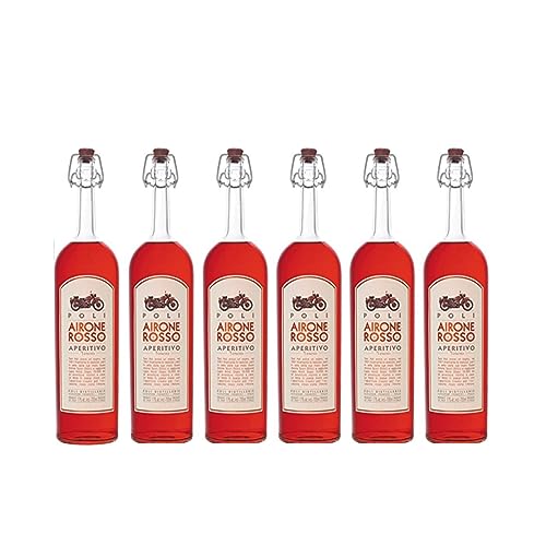 6er Set Airone Rosso Kräuterlikör Jacopo Poli (6 x 0,7 Liter) von Jacopo Poli