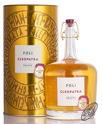 Jacopo Poli Grappa Cleopatra Amarone Oro 40% Vol. 0,7l in Tinbox von Jacopo Poli