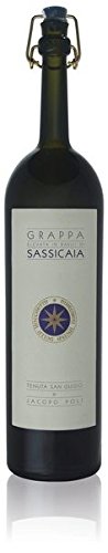 Jacopo Poli Grappa Elevata in Barili di Sassicaia - in Geschenkverpackung, 1er Pack (1 x 500 ml) von Jacopo Poli