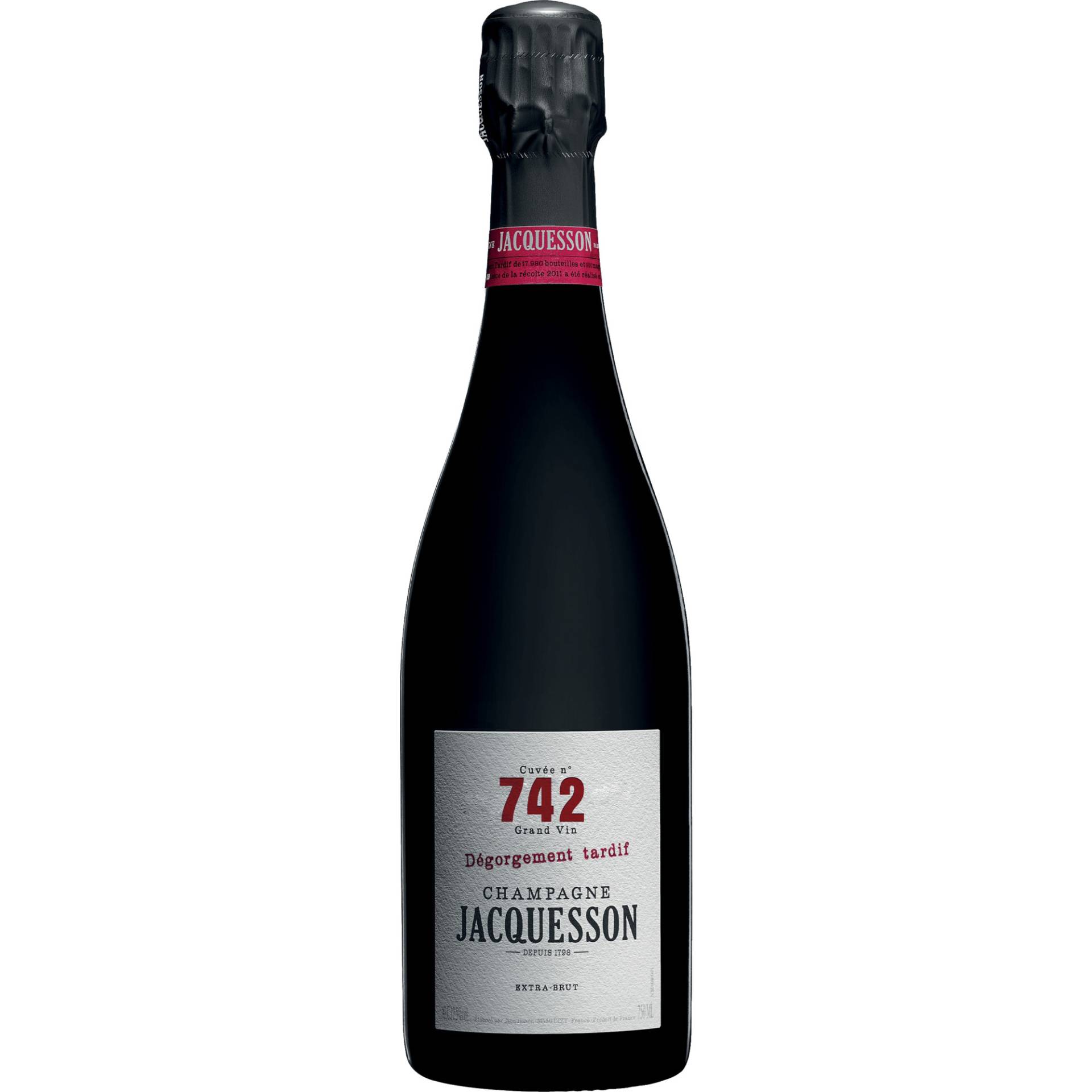 Champagne Jacquesson No.742 DT, Dégorgement Tardif Brut, Champagne AC, Champagne, Schaumwein Champagne Jacquesson No.742 DT, Dégorgement Tardif Brut, Champagne AC, Champagne, Schaumwein von Jacquesson, 51530 Dizy, France