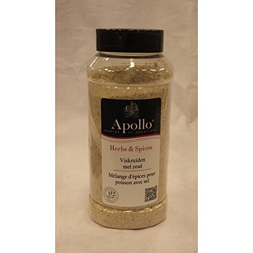 Apollo Gewürzmischung 'Herbs & Spices' Viskruiden met zout 550g Dose (Fisch Gewürz mit Salz) von Jadico