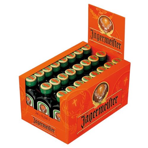 Jägermeister 35% Vol, 24x40 ml Flaschen Jägermeister 35% Vol, 24x40 ml Flaschen von Jägermeister
