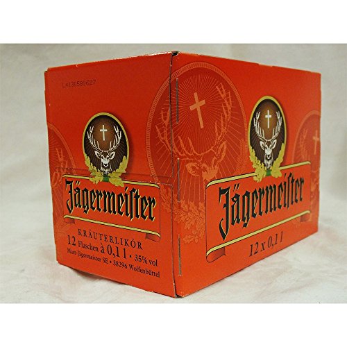 Jägermeister Kräuter Likör 35% 12-0,10l Flaschen von Jägermeister