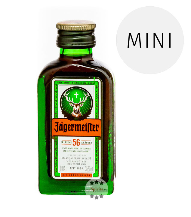 Jägermeister Kräuterlikör 4cl (35 % Vol., 0,04 Liter) von Jägermeister