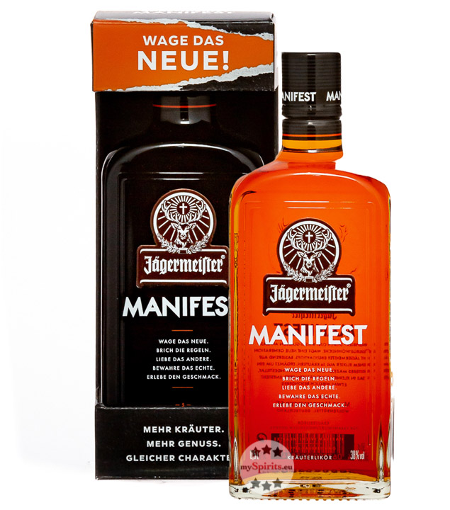 Jägermeister Manifest Kräuterlikör (38 % Vol., 0,5 Liter) von Jägermeister