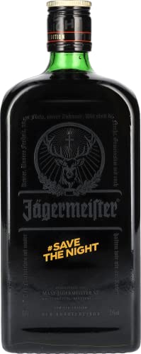 Jägermeister #SAVETHENIGHT Limited Edition Bottle – 1 x 0,7l Premium Kräuterlikör 35% Vol. – Design inspiriert von der Rückkehr des Nachtlebens von Jägermeister
