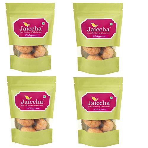 Ghasitaram Gifts Jaiccha Lohri Sweets Pack of 4 Spl Lohri Khajoor 600 GMS in Green Paper Pouch von Jaiccha