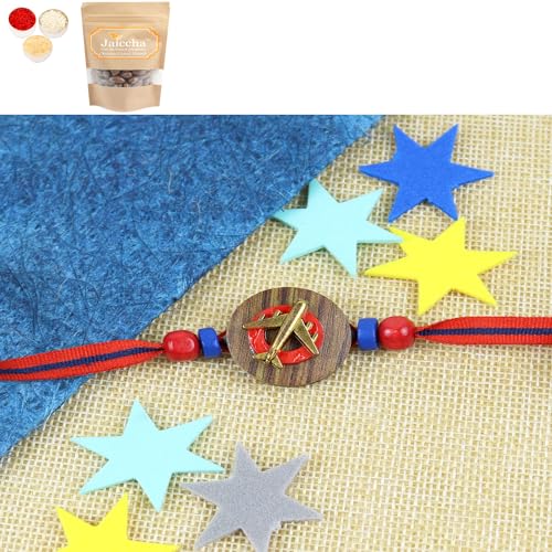 Ghasitaram Gifts Jaiccha Rakhi for Brother Rakhis Online KR24-053- Metal Aeroplane Kids Rakhi with Chocolate Coated Almonds 200 gms Ghasitaram Gifts Jaiccha Rakhi for Brother Rakhis Online KR24-053- Metal Aeroplane Kids Rakhi with Chocolate Coated Almonds 200 gms von Jaiccha