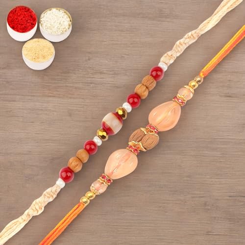 Ghasitaram Gifts Jaiccha Rakhi for Brother Rakhis Online - Set of 2-1889,AV5919 Fancy Thread Rakhi Ghasitaram Gifts Jaiccha Rakhi for Brother Rakhis Online - Set of 2-1889,AV5919 Fancy Thread Rakhi von Jaiccha
