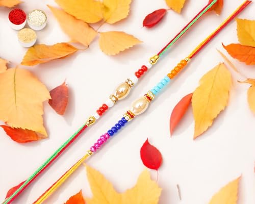 Ghasitaram Gifts Jaiccha Rakhi for Brother Rakhis Online Set of 2 N-924 and N-704 Fancy Rakhis Ghasitaram Gifts Jaiccha Rakhi for Brother Rakhis Online Set of 2 N-924 and N-704 Fancy Rakhis von Jaiccha