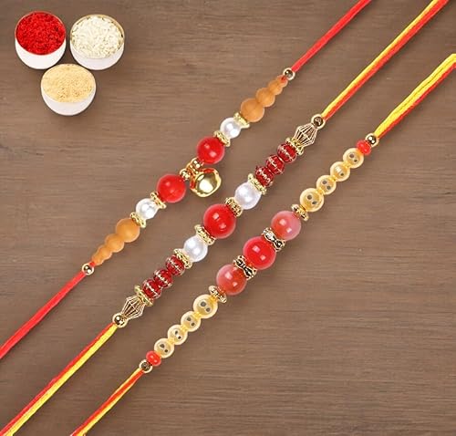 Ghasitaram Gifts Jaiccha Rakhi for Brother Rakhis Online - Set of 3-6018,6190, 6222 Thread Rakhi Ghasitaram Gifts Jaiccha Rakhi for Brother Rakhis Online - Set of 3-6018,6190, 6222 Thread Rakhi von Jaiccha