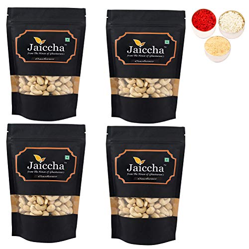 Jaiccha Ghasitaram Bhaidooj Gifts - Goan Cashews 800 GMS in Black Paper Pouch von Jaiccha