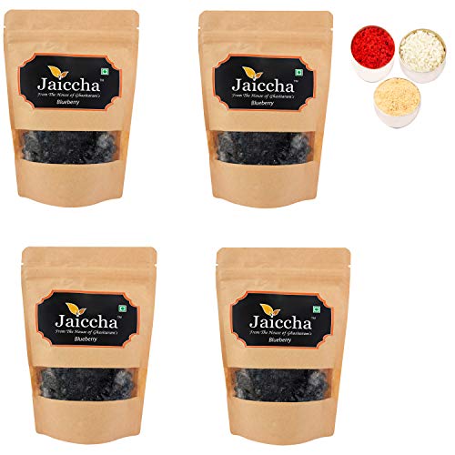 Jaiccha Ghasitaram Bhaidooj Gifts - Dehydrated Dried Blueberries 800 GMS in Brown Paper Pouch von Jaiccha