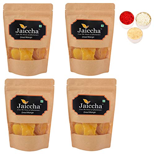 Jaiccha Ghasitaram Bhaidooj Gifts - Dried Mango 800 GMS in Brown Paper Pouch von Jaiccha
