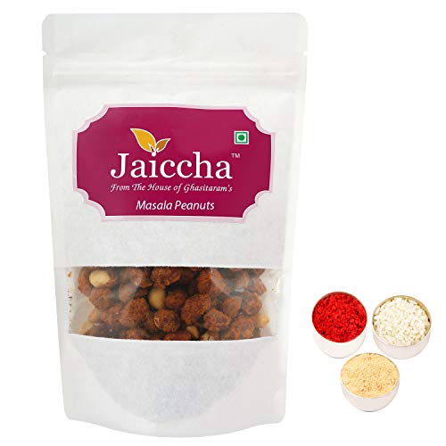 Jaiccha Ghasitaram Bhaidooj Gifts - Masala Peanuts 200 GMS in White Paper Pouch Jaiccha Ghasitaram Bhaidooj Gifts - Masala Peanuts 200 GMS in White Paper Pouch von Jaiccha