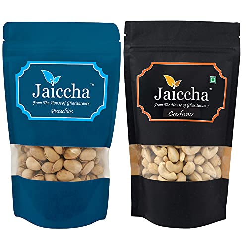 Jaiccha Ghasitaram Cashews and Pistachios Pouches 400 GMS von Jaiccha