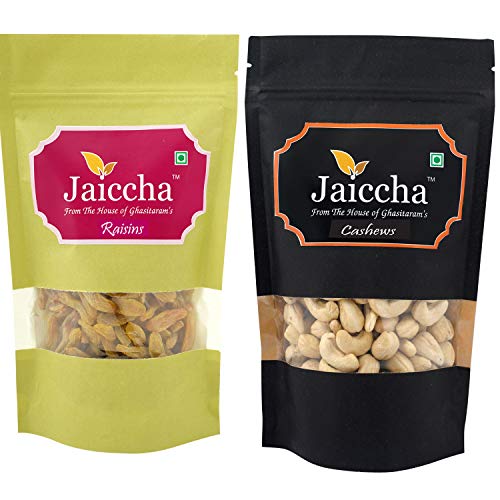 Jaiccha Ghasitaram Cashews and Raisins Pouches 200 GMS von Jaiccha