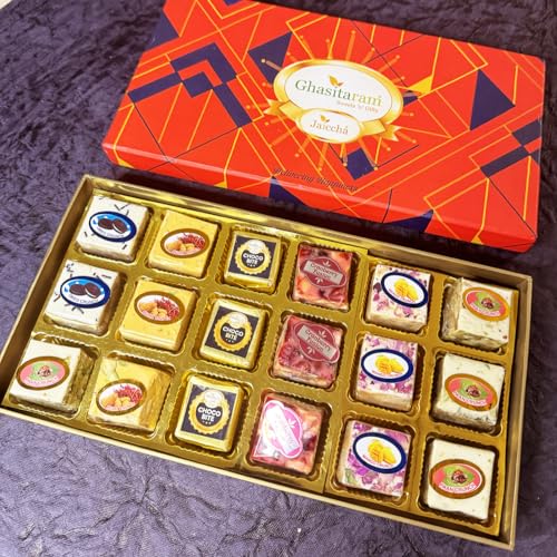Jaiccha Ghasitaram Christmas Gift Assorted Chocolate Bites in Designer Box von Jaiccha